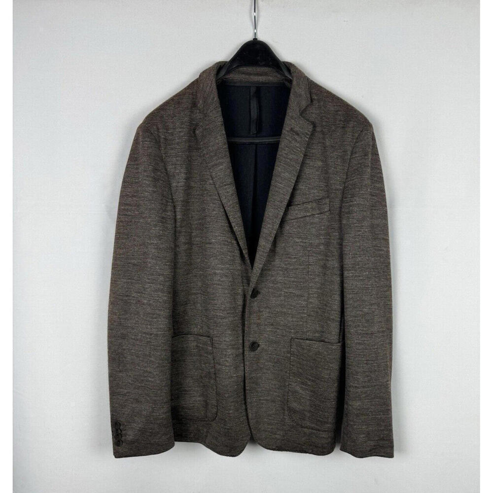 J.Lindeberg Cotton Wool Blend Sport Coat Brown Size 48 EU, 38 US